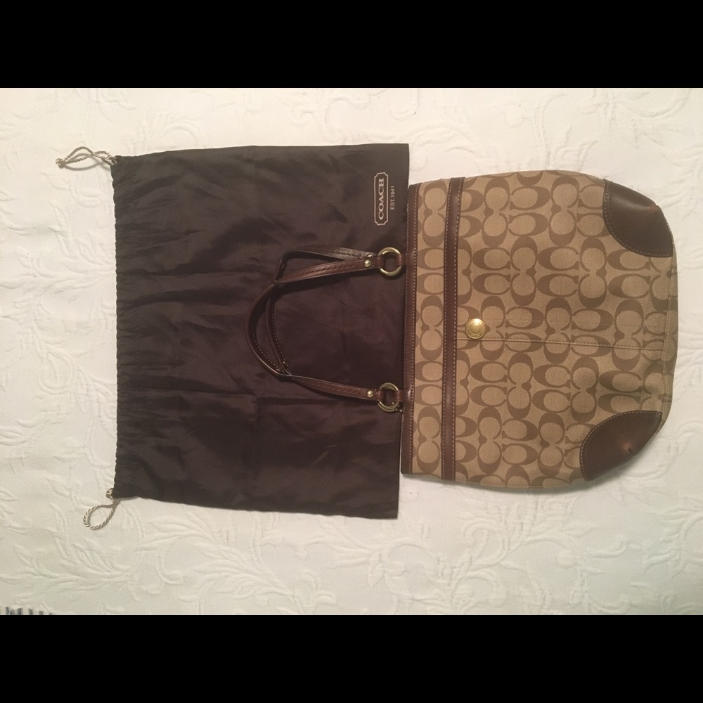 Coach “C” bucket bag